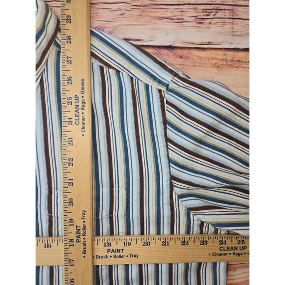 Tommy Bahama Mens Silk Shirt XL Striped Button-Down - Picture 7 of 7